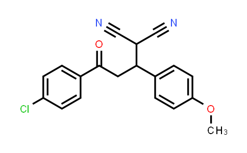 CAS No. 353267-33-1, 2-(3-(4-Chlorophenyl)-1-(4-methoxyphenyl)-3-oxopropyl)malononitrile