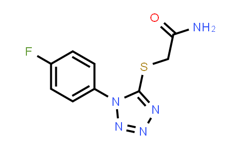 CAS No. 353501-84-5, 2-((1-(4-Fluorophenyl)-1H-tetrazol-5-yl)thio)acetamide