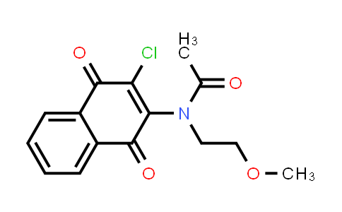 CAS No. 354824-10-5, N-(3-chloro-1,4-dioxo-1,4-dihydronaphthalen-2-yl)-N-(2-methoxyethyl)acetamide