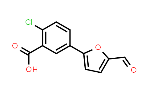 CAS No. 355142-36-8, 2-Chloro-5-(5-formyl-2-furyl)benzoic acid