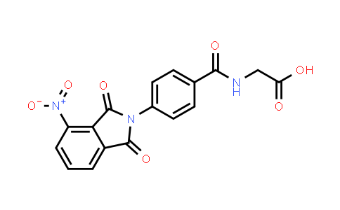 CAS No. 356078-63-2, 2-(4-(4-Nitro-1,3-dioxoisoindolin-2-yl)benzamido)acetic acid