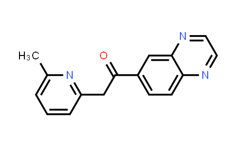 CAS No. 356560-90-2, Ethanone, 2-(6-methyl-2-pyridinyl)-1-(6-quinoxalinyl)-