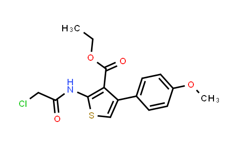CAS No. 356568-71-3, Ethyl 2-(2-chloroacetamido)-4-(4-methoxyphenyl)thiophene-3-carboxylate