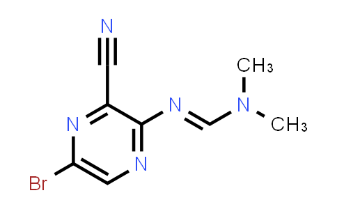 CAS No. 356783-24-9, (E)-N'-(5-Bromo-3-cyanopyrazin-2-yl)-N,N-dimethylformimidamide