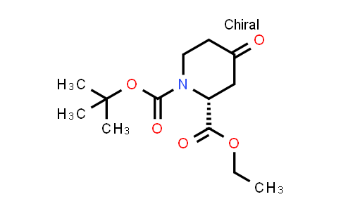 CAS No. 357154-16-6, (R)-1-tert-Butyl 2-ethyl 4-oxopiperidine-1,2-dicarboxylate