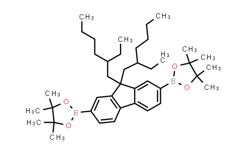 CAS No. 357219-41-1, 9,9-Bis(2-ethylhexyl)-2,7-bis(4,4,5,5-tetramethyl-1,3,2-dioxaborolan-2-yl)fluorene