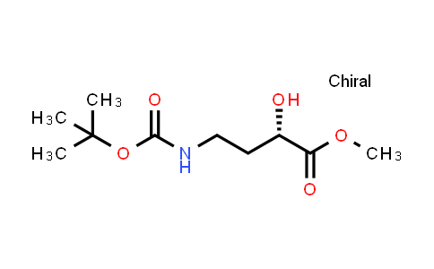 CAS No. 357416-82-1, Methyl (S)-4-((tert-butoxycarbonyl)amino)-2-hydroxybutanoate
