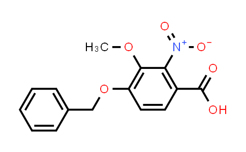 CAS No. 3584-32-5, 3-Methoxy-2-nitro-4-(phenylmethoxy)benzoic acid