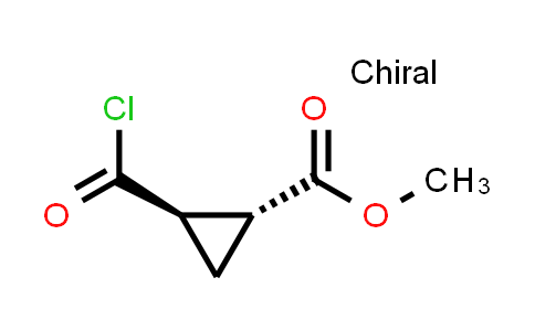 CAS No. 35974-58-4, Cyclopropanecarboxylic acid, 2-(chlorocarbonyl)-, methyl ester, (1R,2R)-rel-