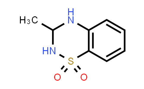 CAS No. 360-80-5, 3-Methyl-3,4-dihydro-2H-benzo[e][1,2,4]thiadiazine 1,1-dioxide