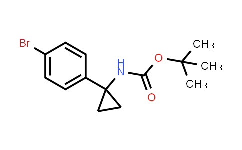CAS No. 360773-84-8, tert-Butyl (1-(4-bromophenyl)cyclopropyl)carbamate