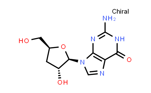 CAS No. 3608-58-0, 2-Amino-9-((2R,3R,5S)-3-hydroxy-5-(hydroxymethyl)tetrahydrofuran-2-yl)-1H-purin-6(9H)-one
