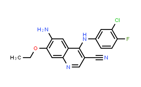 CAS No. 361162-95-0, 6-Amino-4-((3-chloro-4-fluorophenyl)amino)-7-ethoxyquinoline-3-carbonitrile