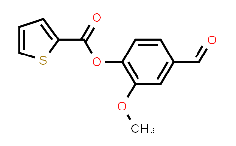 CAS No. 361472-61-9, 4-Formyl-2-methoxyphenyl thiophene-2-carboxylate
