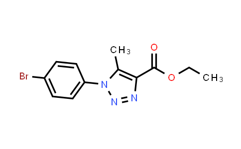 CAS No. 361990-21-8, ethyl 1-(4-bromophenyl)-5-methyl-1H-1,2,3-triazole-4-carboxylate