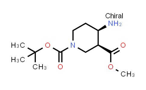CAS No. 362489-61-0, (3S,4R)-1-tert-Butyl 3-methyl 4-aminopiperidine-1,3-dicarboxylate