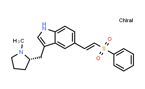 CAS No. 362595-66-2, (S,E)-3-((1-methylpyrrolidin-2-yl)methyl)-5-(2-(phenylsulfonyl)vinyl)-1H-indole