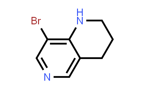 CAS No. 362606-16-4, 8-Bromo-1,2,3,4-tetrahydro-1,6-naphthyridine