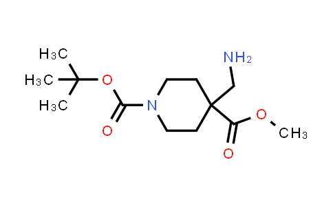 CAS No. 362703-35-3, 1-tert-Butyl 4-methyl 4-(aminomethyl)piperidine-1,4-dicarboxylate