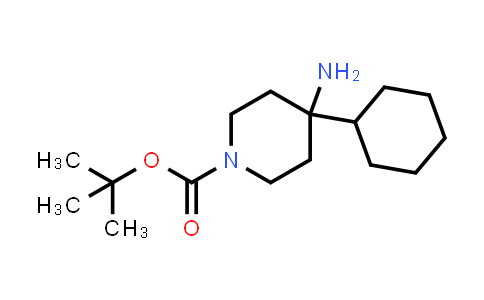 CAS No. 363192-66-9, tert-Butyl 4-amino-4-cyclohexylpiperidine-1-carboxylate