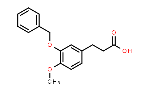 CAS No. 36418-96-9, 3-(3-(Benzyloxy)-4-methoxyphenyl)propanoic acid