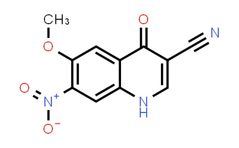 CAS No. 364793-95-3, 3-Quinolinecarbonitrile, 1,4-dihydro-6-methoxy-7-nitro-4-oxo-