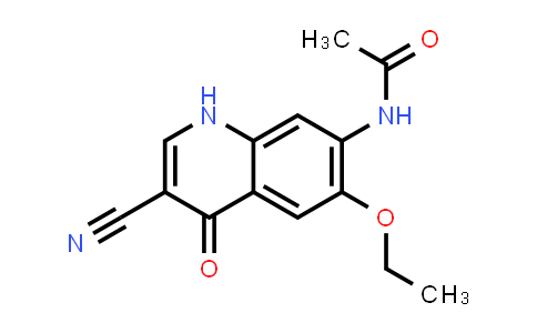 CAS No. 364793-97-5, Acetamide, N-(3-cyano-6-ethoxy-1,4-dihydro-4-oxo-7-quinolinyl)-
