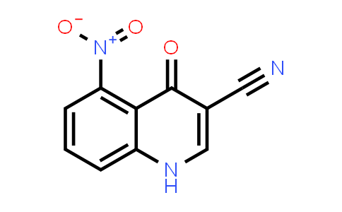 CAS No. 364794-11-6, 3-Quinolinecarbonitrile, 1,4-dihydro-5-nitro-4-oxo-