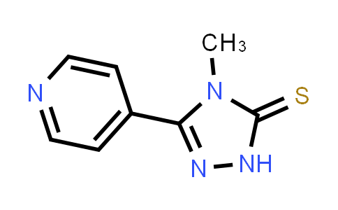 CAS No. 3652-32-2, 2,4-Dihydro-4-methyl-5-(4-pyridinyl)-3H-1,2,4-triazole-3-thione