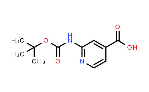 CAS No. 365412-92-6, 2-((tert-Butoxycarbonyl)amino)isonicotinic acid