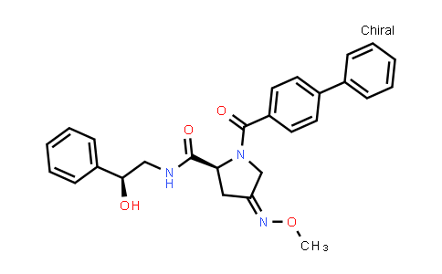 CAS No. 365546-49-2, 2-Pyrrolidinecarboxamide, 1-([1,1'-biphenyl]-4-ylcarbonyl)-N-[(2S)-2-hydroxy-2-phenylethyl]-4-(methoxyimino)-, (2S,4Z)-