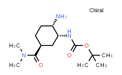 CAS No. 365998-36-3, tert-Butyl ((1R,2S,5S)-2-amino-5-(dimethylcarbamoyl)cyclohexyl)carbamate