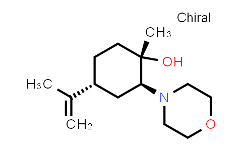 CAS No. 367512-42-3, Cyclohexanol, 1-methyl-4-(1-methylethenyl)-2-(4-morpholinyl)-, (1S,2S,4R)-
