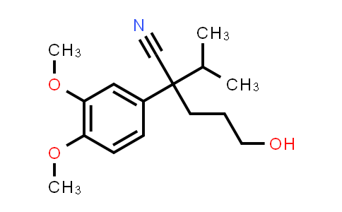 CAS No. 36770-70-4, 2-(3,4-Dimethoxyphenyl)-5-hydroxy-2-isopropylpentanenitrile