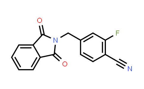CAS No. 368426-72-6, 4-((1,3-dioxoisoindolin-2-yl)methyl)-2-fluorobenzonitrile