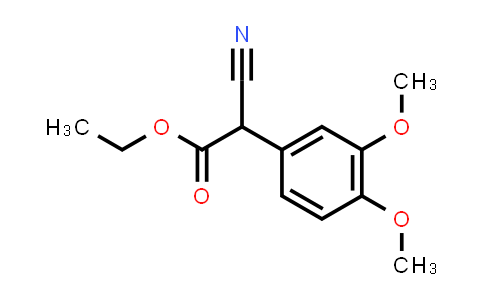 CAS No. 36848-69-8, Ethyl 2-cyano-2-(3,4-dimethoxyphenyl)acetate