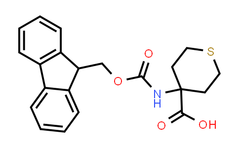 CAS No. 368866-35-7, 4-((((9H-Fluoren-9-yl)methoxy)carbonyl)amino)tetrahydro-2H-thiopyran-4-carboxylic acid