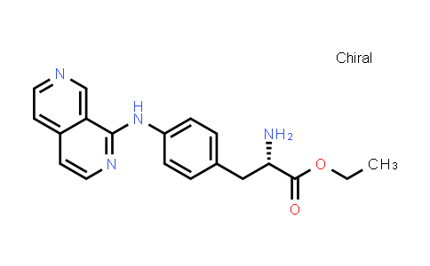 CAS No. 369648-61-3, (S)-ethyl 3-(4-(2,7-naphthyridin-1-ylamino)phenyl)-2-aminopropanoate