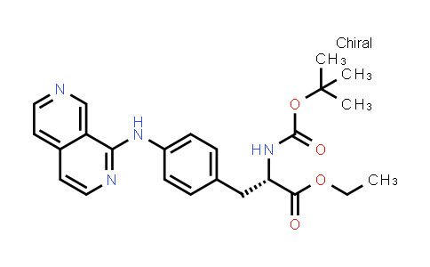 CAS No. 369648-62-4, (S)-ethyl 3-(4-(2,7-naphthyridin-1-ylamino)phenyl)-2-(tert-butoxycarbonylamino)propanoate