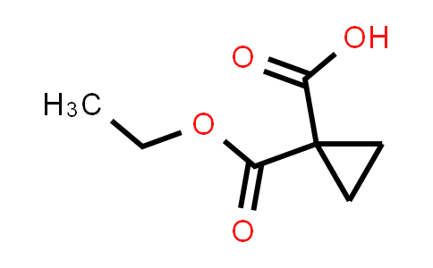 CAS No. 3697-66-3, 1-(Ethoxycarbonyl)cyclopropane-1-carboxylic acid