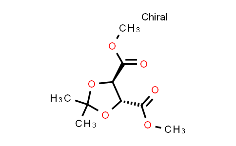 CAS No. 37031-29-1, Dimethyl (4R,5R)-2,2,dimethyl-1,3-dioxolane-4,5-dicarboxylate