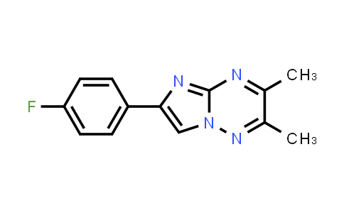 CAS No. 370575-26-1, 6-(4-Fluorophenyl)-2,3-dimethylimidazo[1,2-b][1,2,4]triazine