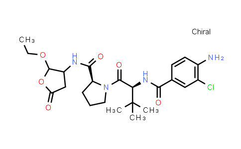 371126-03-3 | L-Prolinamide, N-(4-amino-3-chlorobenzoyl)-3-methylvalyl-N-(2-ethoxytetrahydro-5-oxo-3-furanyl)-