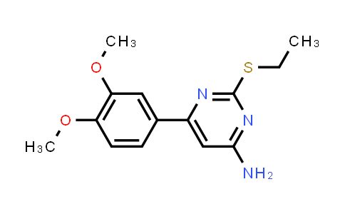 CAS No. 371171-18-5, 6-(3,4-dimethoxyphenyl)-2-(ethylthio)pyrimidin-4-amine
