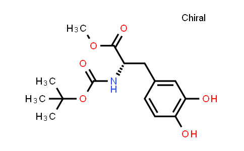 CAS No. 37169-36-1, (S)-Methyl 2-((tert-butoxycarbonyl)amino)-3-(3,4-dihydroxyphenyl)propanoate