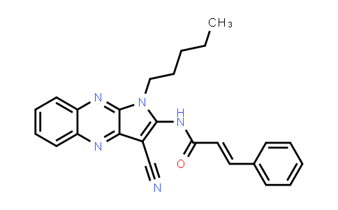 CAS No. 372185-82-5, N-(3-Cyano-1-pentyl-1H-pyrrolo[2,3-b]quinoxalin-2-yl)cinnamamide