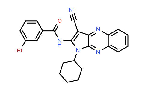 CAS No. 372978-15-9, 3-Bromo-N-(3-cyano-1-cyclohexyl-1H-pyrrolo[2,3-b]quinoxalin-2-yl)benzamide