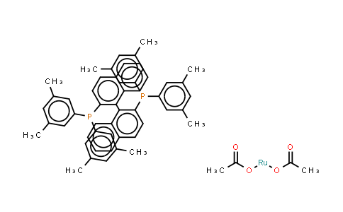 CAS No. 374067-49-9, Diacetato{(S)-(-)-2,2'-bis[di(3,5-xylyl)phosphino]-1,1'-binaphthyl}ruthenium(II)