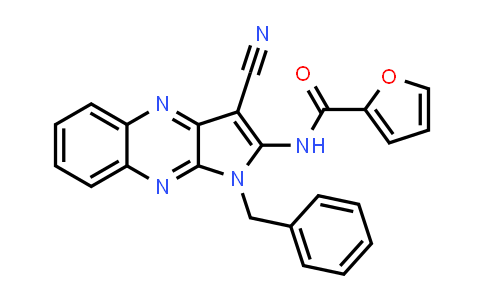 CAS No. 374100-45-5, N-(1-Benzyl-3-cyano-1H-pyrrolo[2,3-b]quinoxalin-2-yl)furan-2-carboxamide