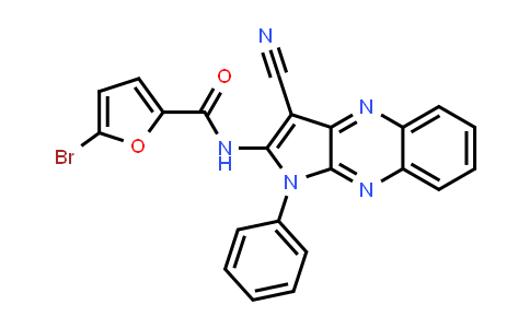 CAS No. 374102-06-4, 5-Bromo-N-(3-cyano-1-phenyl-1H-pyrrolo[2,3-b]quinoxalin-2-yl)furan-2-carboxamide